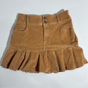 Hollister Brown Corduroy Mini Skirt